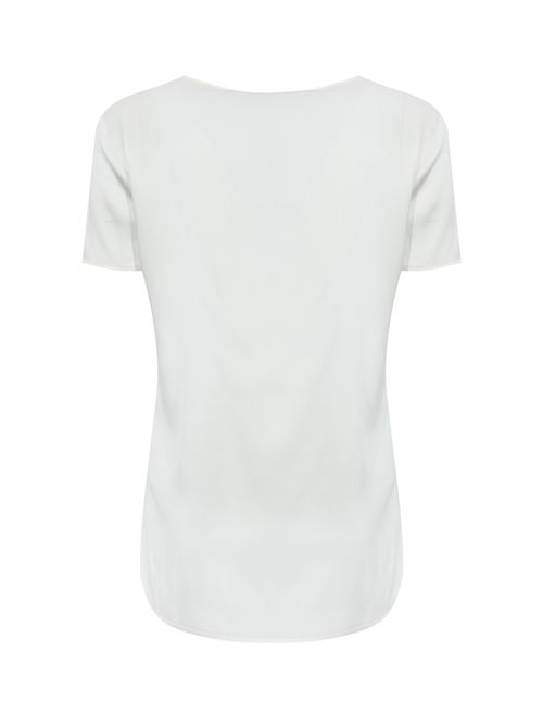 Blusa Cortona in raso di seta Bianco MM Max Mara | 2526116017600005